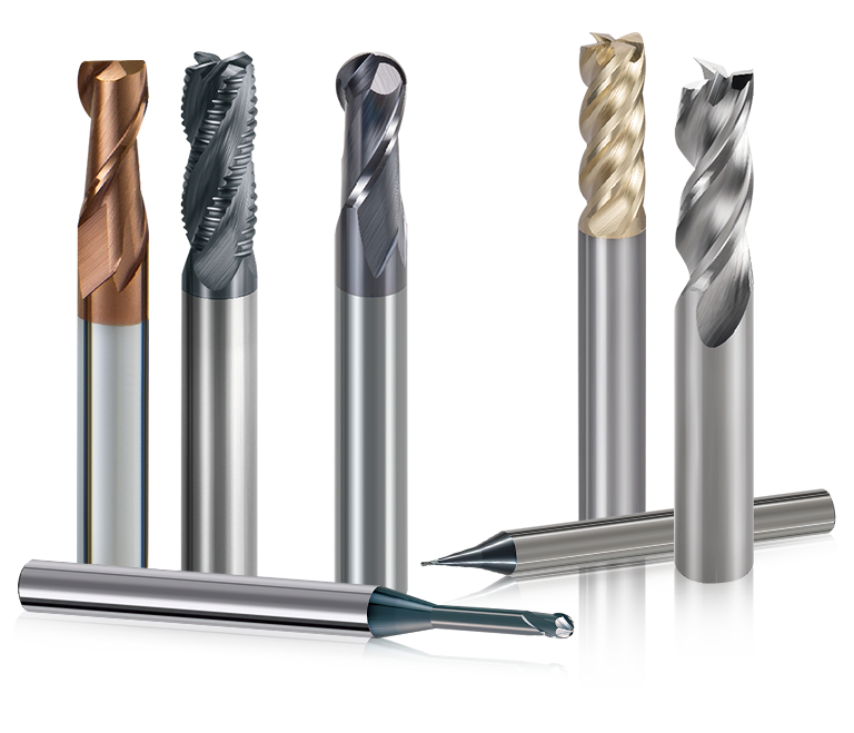 Endefreser av solid hårdmetall